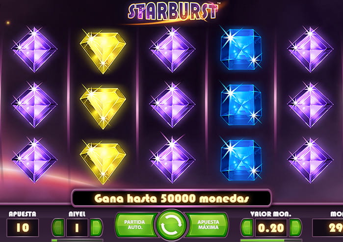 jugar online gratis el slot Starburst
