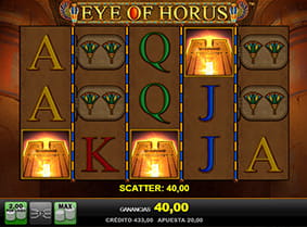scatters en Eye of Horus online slot