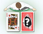 Carta tapada del crupier en blackjack