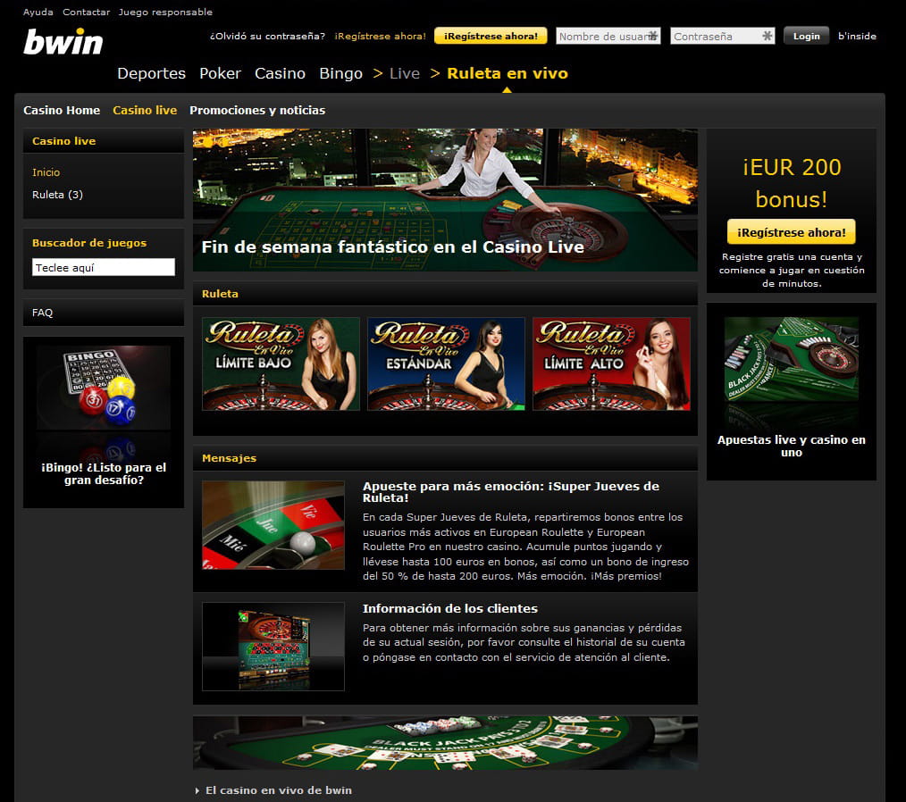 Casino bwin: bono para nuevos jugadores en 2021