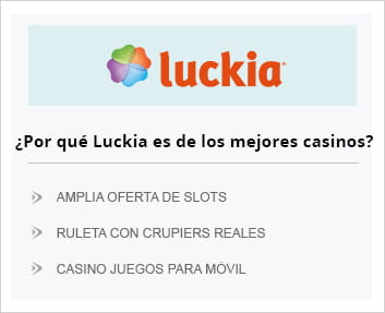 Las ventajas del casino Luckia.