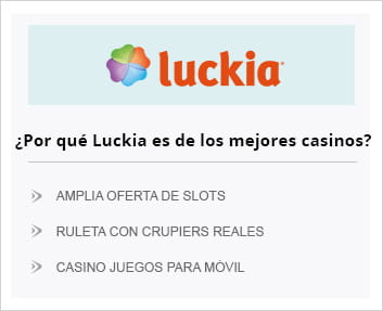 Las ventajas del casino Luckia.