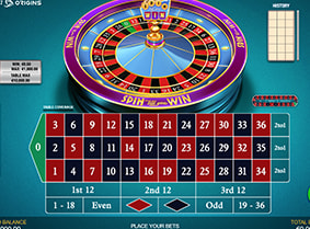 Logotipo de la ruleta Spin Till You Win