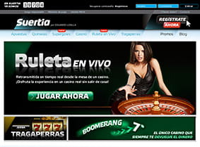 Vista previa de Suertia Casino en vivo