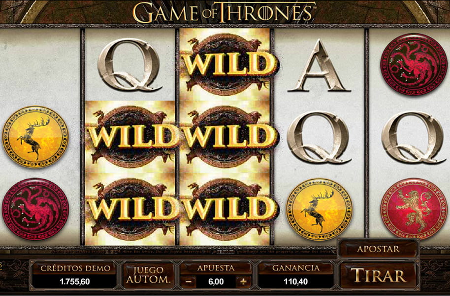 gran premio en el slot Game of Thrones