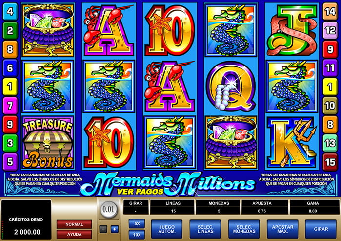 mermaids millions - jugar gratis online