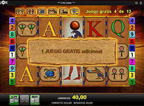 giro adicional en Eye of Horus de Merkur