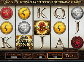 Bonus scatter de Game of Thrones